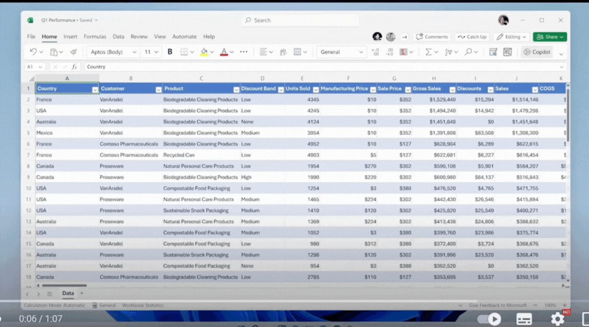Copilot in Excel - Sereno IT