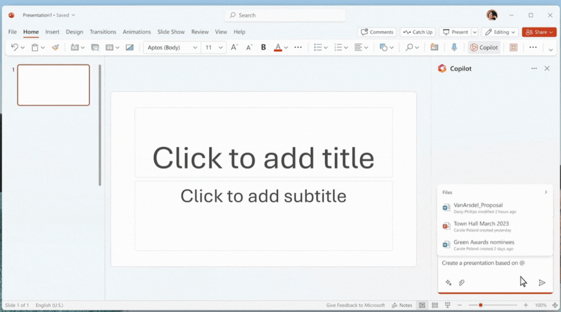 Copilot in PowerPoint - Sereno IT